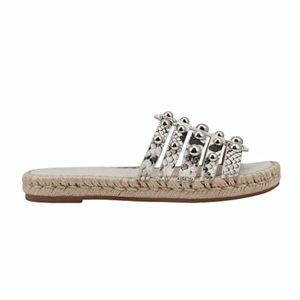 Marc Fisher Tamie Studded Snakeskin Slide